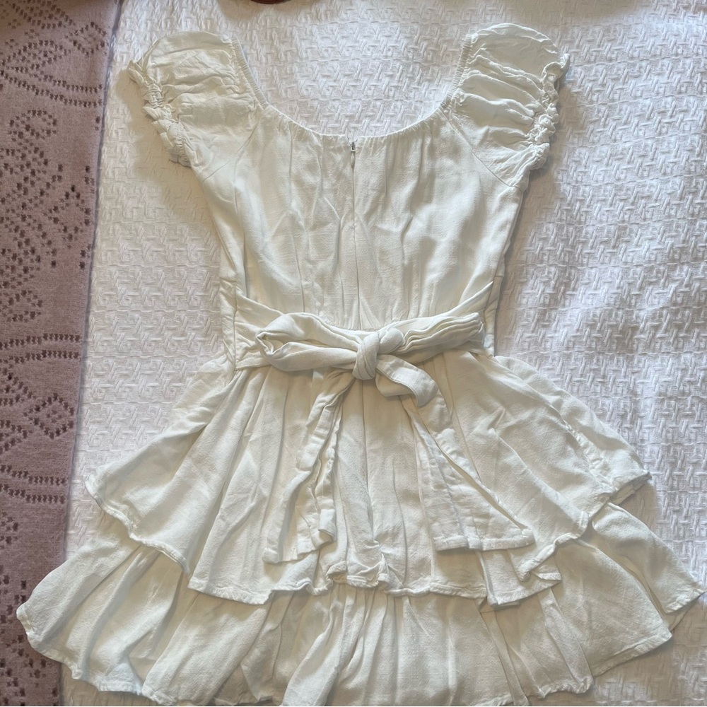 Altar'd State White Ruffled Romper - Picture 2 of 3